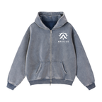 Zip-Through Boxy Fleece Hoodie