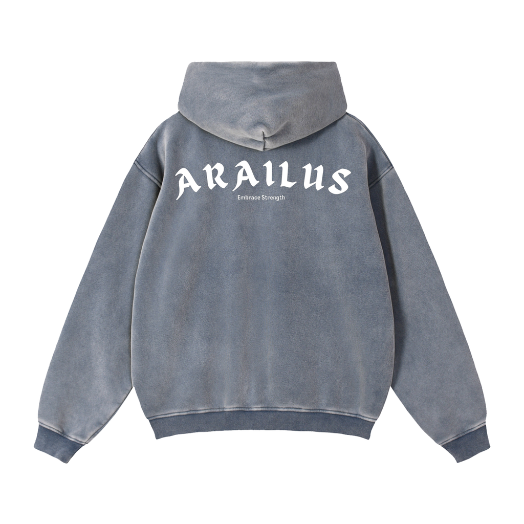 Zip-Through Boxy Fleece Hoodie