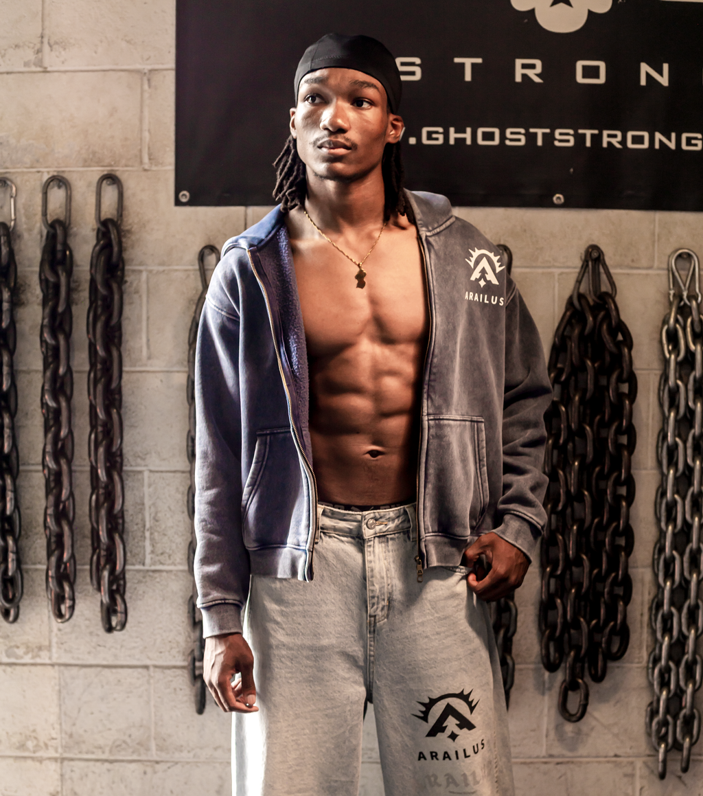 Zip-Through Boxy Fleece Hoodie